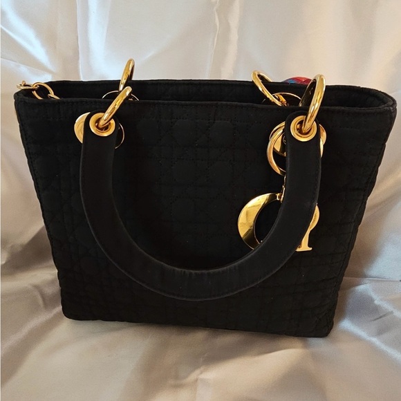 Christian Dior Authentic preloved CD Nylon Cannage Medium Lady Dior Bag - Picture 5 of 16